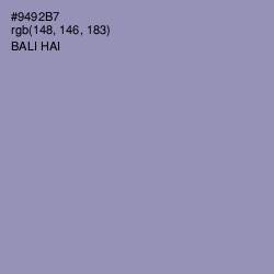 #9492B7 - Bali Hai Color Image